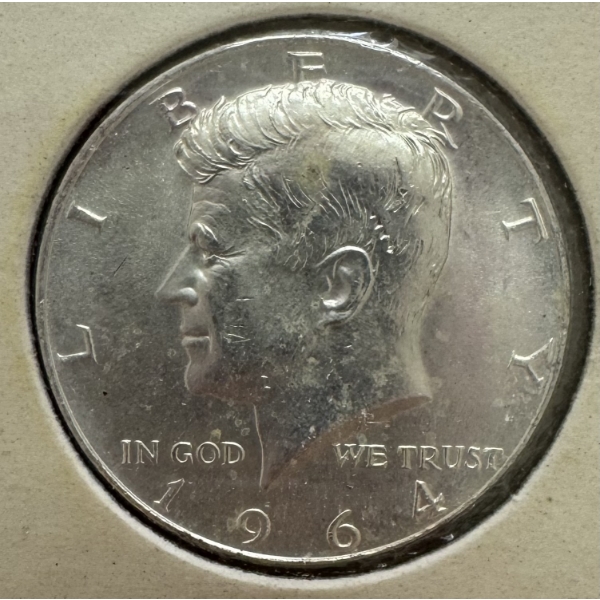 1964 United States 90% Silver Kennedy Half Dollar- Incredible Condition