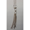 Image 3 : Sterling Silver 18" Tassel  Necklace - Weight: 5.1g