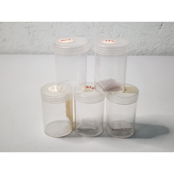 5 Plastic Coin Storage Tubes for Dollar Coins