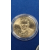 Image 8 : (2) Presidential Dollars, Gold Plated Kennedy Half Dollar, Wheat Cents & Canadian Quarter -FV $2.53