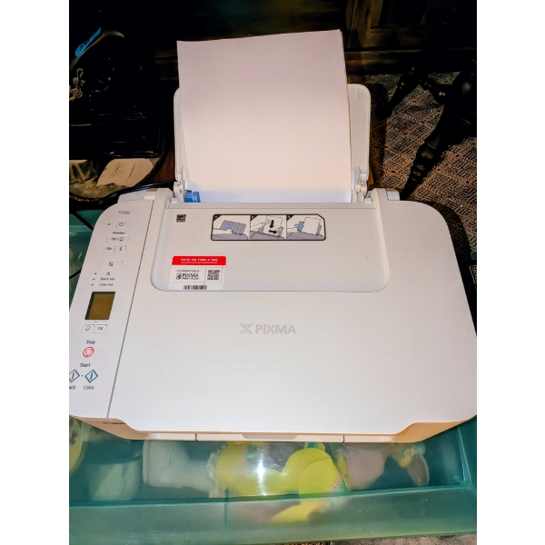 Pixima Color Printer And Accorian Storage Box