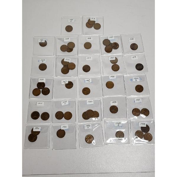 Lot of Assorted Years U.S. Lincoln Wheat and Memorial Pennies - Face Value: $0.48