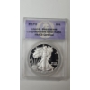 Image 1 : ANACS CERTIFIED 2017-S PR 69 DCAM 1 Troy Ounce .999 Fine Silver American Eagle