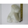 Image 4 : URANIUM Adorable Degenhart Glass Dog Figurine - Fawn White - ~2.5 inches ~  BRILLIANT GLOW!