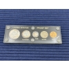 Image 1 : 90% Silver Proof Set - Half Dollar - Quarter - Dime - Nickel & Penny - FV $0.91 in clear case