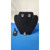 Image 1 : Beautiful Sterling Silver Cameo Jewelry Set Including Earrings, Necklace & Ring - TW: 20.2g