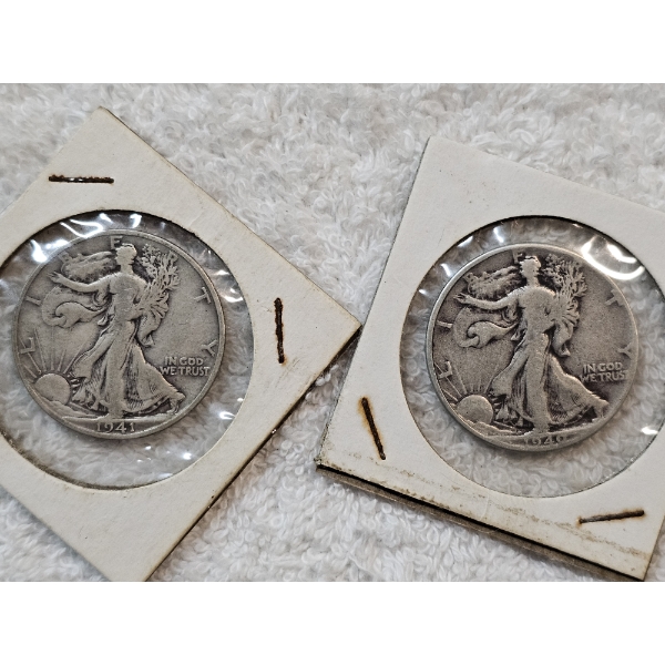 90% Silver United States Half-Dollar Assortment (Walking Liberty) - AFV: $1.00