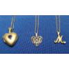 Image 2 : 
(3) Women's Sterling Silver Necklaces/Locket - Weight: 11.6g