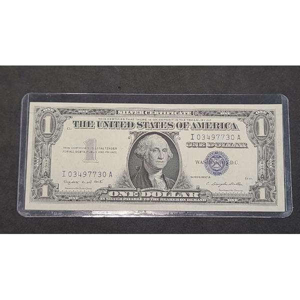 Crisp United States Series 1957 A $1 Silver Certificate With Smith And Dillon Signatures