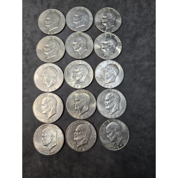 (15) Eisenhower Dollars