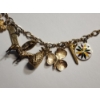 Image 7 : Gold-Tone Charm Bracelet, Assorted Charms, One Charm Marked 9K Gold - See Description! 