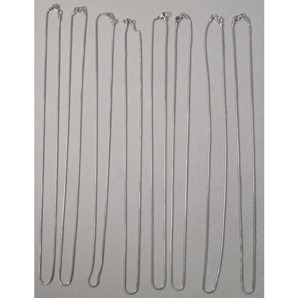 (8) Sterling Silver 20" Necklaces - Total Weight: 25.8g
