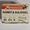 Image 1 : 25 Vintage Winchester "Rabbit & Squirrel" 20-Gauge 2-3/4" 7/8oz. Shotgun Shells