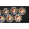 Image 4 : (7) 1999 Colorized Susan B. Anthony $1 Coins In Coin Capsules 