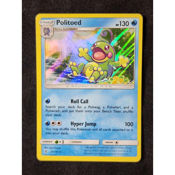 Politoed 25/145 Holo Rare Pokemon Trading Card