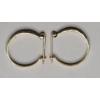 Image 2 : 10K Yellow Gold Huggie Hoop Earrings With Diamonds - Weight: 1.8g