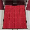 Image 7 : Partially Filled Leuchtturm (Lighthouse) CARGO MB10 Aluminum Coin Case (FV 12.50 US + Foreign)