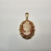 Image 1 : Vintage 10K Yellow Gold Cameo Pendant - Total Weight: 3.4g