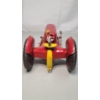 Image 10 : Vintage Red 12" Marx Tin Lithograph Toy Tractor With Plow