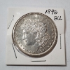 Image 1 : 1896 Silver Morgan Dollar - "BU" - 90% Silver U.S. Coin 