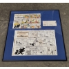 Image 1 : One Of A Kind! Professionally Framed & Artist Signed, Dennis The Menace "The Trouble Maker" Comic