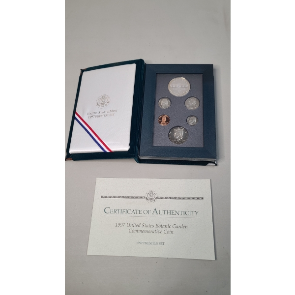 1997 United States Mint Prestige Coin Set Commemorating The Botanic Garden