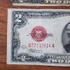 Image 8 : Two United States 1928 Red Seal $2 Notes ~ Great For Collectors! ~ $4 Face Value