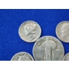 Image 2 : Assorted 90% Silver U.S. Coins: Dimes & Standing Liberty Quarter FV: $0.75