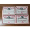Image 1 : Lot of (4) Bone Stores, Incorporated Less than 100 Shares Stock Certificates: Dated 1948 & 1946