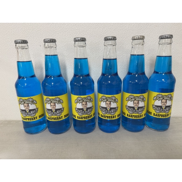 Todd Bosley's World Famous 6 Pack Of Blue Raspberry Soda - Brand New & Delicious