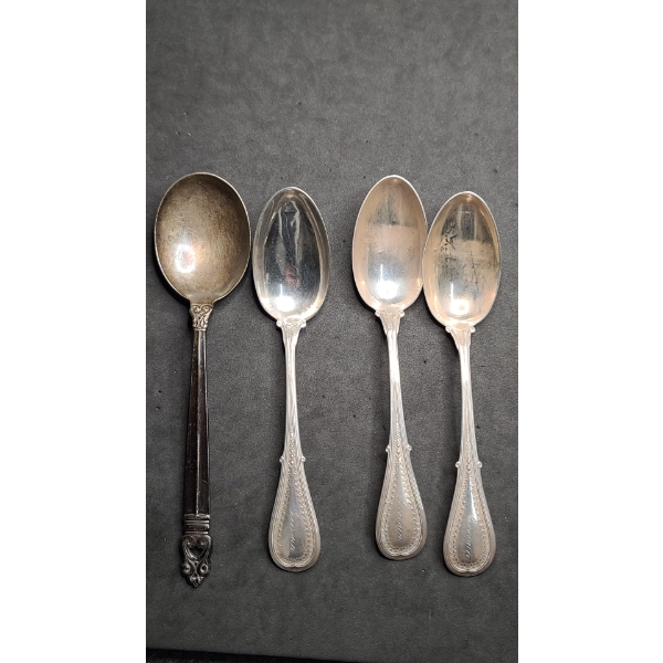 (4) Pcs Of Sterling Silverware - Total Weight: 106.9g