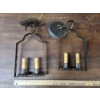 Image 6 : Lot of Two Vintage Metal Electric Candle Lights