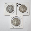 Image 1 : Three 90% Silver Walking Liberty Half Dollars: 1917, 1936-S, 1943 - Face Value : $1.50