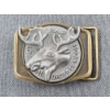Image 2 : Grey P.A.P. Loyal Order of Moose Belt Buckle In Great Condition