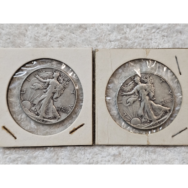 90% Silver United States Half-Dollar Assortment (Walking Liberty) - AFV: $1.00