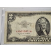 Image 2 : United States Series 1953-B Red Seal $2 Bill - In Holder