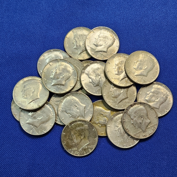 x20 40% Silver U.S. Kennedy Half Dollars - FV: $10.00