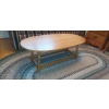 Image 2 : Very Well Built Maple Oval Coffee Table - 42 x 21 - 15" Height