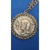 Image 2 : Costume Silver-Tone Heraldic Knight Medallion Pendant Necklace 