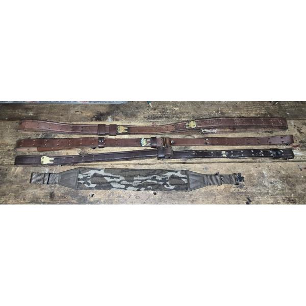 PICKUP IN CANTON -  4 Pcs RIFLE SLINGS AS SHOWN - ALL GOOD CONDITION