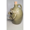 Image 3 : Vintage Jerry Brown Southern American Folk Art Face Glazed Stoneware Jug
