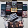 Image 1 : Large Assortment Of Magic The Gathering Trading Card Supplies & Lands - Sleeves, Boxes & More!