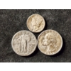 Image 1 : Asstd 90% Silver United States Coins - Standing Liberty Quarter, Washington Quarter & Mercury Dime