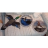 Image 1 : 3 Pc Group Sun Catchers - Duck Is Leaded Glass