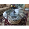 Image 2 : PICKUP IN NORTHFIELD - FANTASTIC & RARE Gorgeous Carousel Glass Top Center Table With 4 Horses