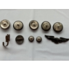 Image 2 : Lot Of 10 Military Pins & Buttons Including Nazi Pin - Great Condition