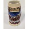 Image 1 : Collectible 2003 Budweiser "Old Towne Holiday" Beer Stein Manufactured by Ceramarte in Brazil