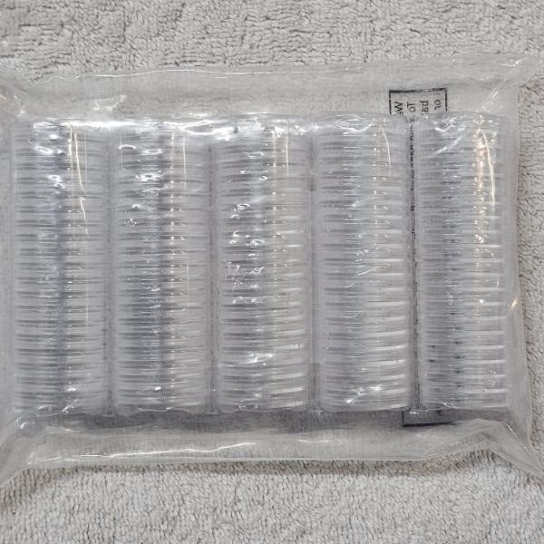100 Pcs 25 mm Coin Holder Capsules Set