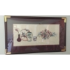 Image 1 : Large Beautifully Framed  32" x 53" Signed "DeShon" Watercolor - Floral Still Life