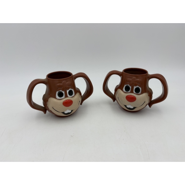 Nestle Quik Nesquik Choclate Milk Bunny Rabbit Handled Mugs - 2 total